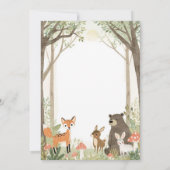 Woodland Animals Birthday Invitation - Forest 招待状 (裏面)
