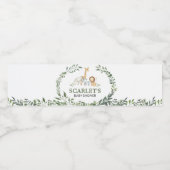 Woodland Animals Botanical Baby Shower  ペットボトルラベル (シングルラベル)