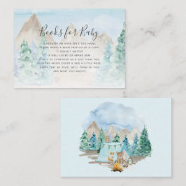 Woodland Animals Camping Books Boy Baby Enclosure 名刺