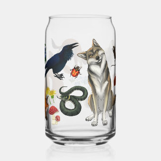 Woodland Animals can glass ガラス缶
