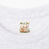 Woodland Animals Cute Bear Fox Bunny Kids Birthday ラベル (貼付)