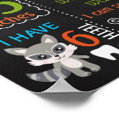 Woodland Animals First Birthdayパーティーサイン ポスター (角)