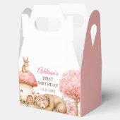 Woodland Animals Girl 1st Birthday Party フェイバーボックス (オープン)