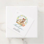 Woodland Animals Greenery赤ちゃんシャワーありがとう フェイバータグ (インサイチュ)