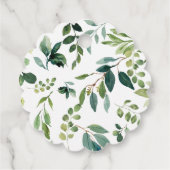 Woodland Animals Greenery赤ちゃんシャワーありがとう フェイバータグ (裏面)