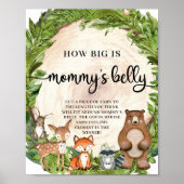 Woodland animals How big is Mommy's belly game ポスター (正面)