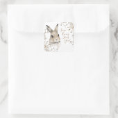 Woodland Animals Some Bunny Loves You Script スクエアシール (バッグ)