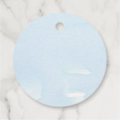 Woodland Animals Thank You Boy Blue Baby Shower フェイバータグ (裏面)