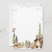 Woodland Animals Time Capsuleノートメッセージカード サンキューカード (裏面)