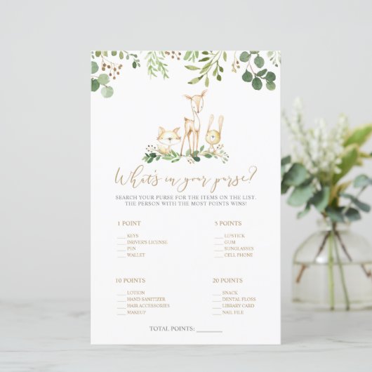 Woodland Animals What is in Your Compending Shower (スタンド正面)