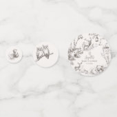 Woodland Animals Whimsical Winter Baby Shower コンフェッティ (正面)