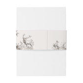 Woodland Animals Whimsical Winter Baby Shower 招待状ベリーバンド (裏面例)