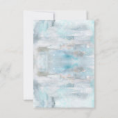 Woodland Animals Winter Boy Baby Shower Thank You サンキューカード (裏面)