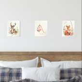 Woodland Animals with Monogram Name Nursery Kids  (寝室)