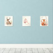 Woodland Animals with Monogram Name Nursery Kids  (ウッドフロア)