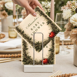 Woodland Apple Forest Baby Shower スタンダードカクテルナプキン