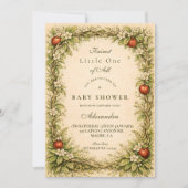 Woodland Apple Storyboo Baby Shower 招待状 (正面)