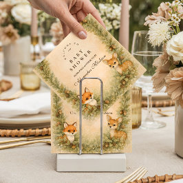 Woodland Baby Animals Baby Shower スタンダードカクテルナプキン