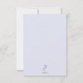 Woodland Baby Gender Neutral Thank You Card サンキューカード (裏面)