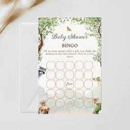 Woodland Baby Shower Bingo Forest Animals