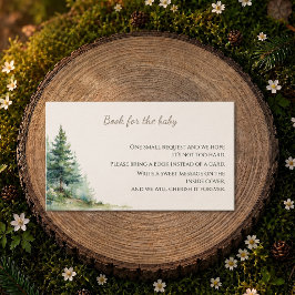 Woodland Baby Shower • Books for Baby Card 名刺