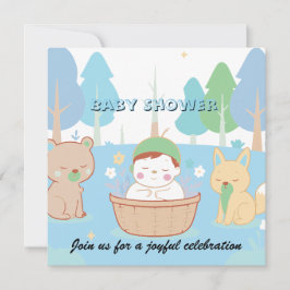 Woodland Baby Shower Invitation  招待状