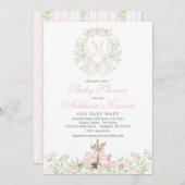 Woodland Baby shower invitation 招待状 (正面/裏面)