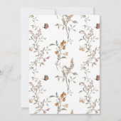 Woodland Baby Shower Invitation Woodland Animals 招待状 (裏面)