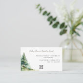 Woodland Baby Shower • Registry Card 名刺 (スタンド正面)
