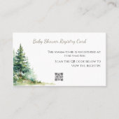 Woodland Baby Shower • Registry Card 名刺 (正面)