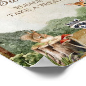 Woodland Baby Shower Treat Table Poster ポスター (角)