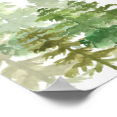 Woodland Bear 1年目のフォトマイルストーンポスター ポスター (角)