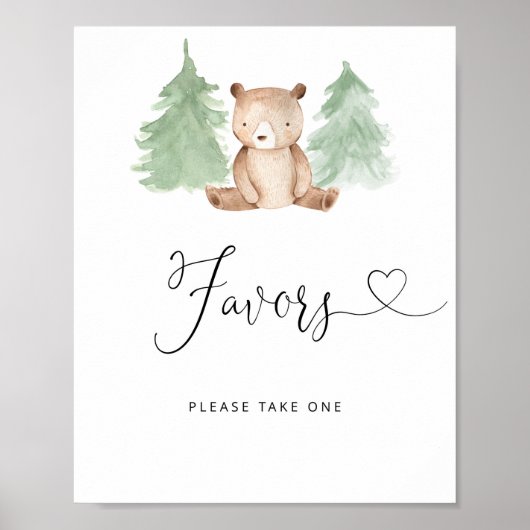 Woodland bear Favors ポスター (正面)