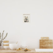 Woodland Bear Nursery Wall Art Print ポスター (キッチン)