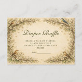 Woodland Birds Storybook Diapper Raffle エンクロージャーカード (正面)
