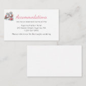 Woodland Boho Rustic Owl Wedding Accommodations エンクロージャーカード (正面/裏面)