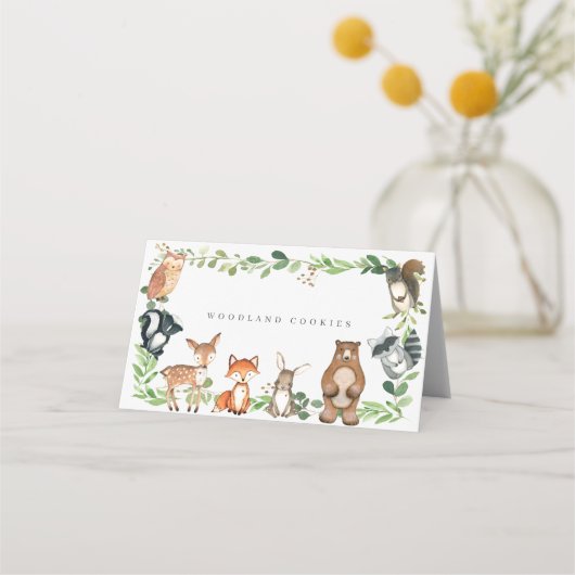 Woodland Buffet Food Labels プレイスカード (正面)
