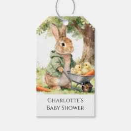 Woodland Bunny Baby Shower Thank You ギフトタグ