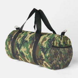 Woodland Camo Duffel Bag for Gym, Travel or Duty	 ダッフルバッグ