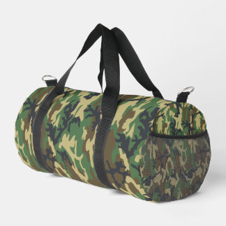 Woodland Camo Duffel Bag for Gym, Travel or Duty	 ダッフルバッグ