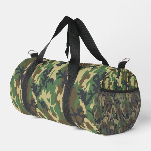 Woodland Camo Duffel Bag for Gym, Travel or Duty	 ダッフルバッグ (右コーナー)