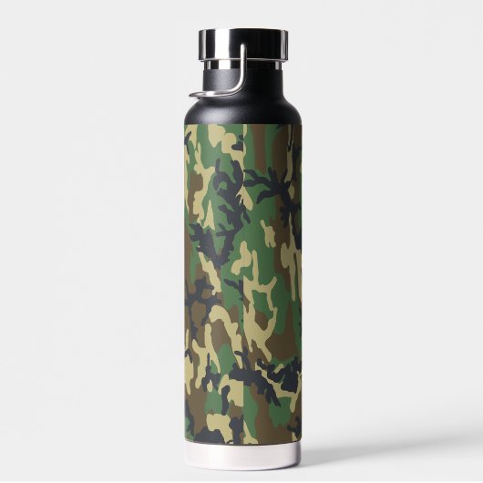 Woodland Camo Insulated Bottle for Camping, Hiking ウォーターボトル (右面)
