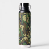 Woodland Camo Insulated Bottle for Camping, Hiking ウォーターボトル (正面)