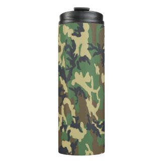 Woodland Camo Pattern Travel Mug タンブラー