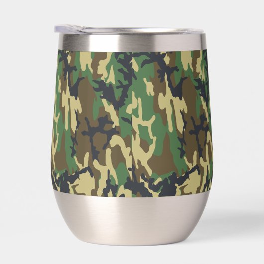 Woodland Camo Tumbler for Camping, Hunting, (右面)