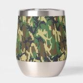 Woodland Camo Tumbler for Camping, Hunting,  (背面)