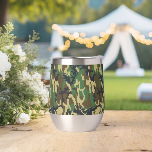 Woodland Camo Tumbler for Camping, Hunting,  (ウェディング)