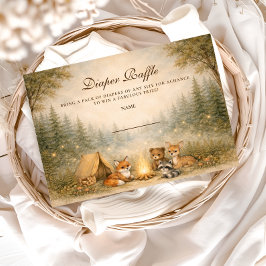 Woodland Campfire Diapper Raffle エンクロージャーカード