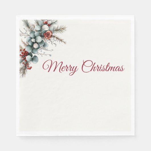 Woodland Christmas スタンダードランチョンナプキン (正面)