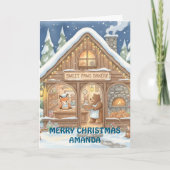 Woodland Christmas Bakery Kids Card シーズンカード (正面)